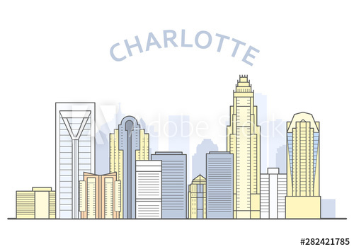 500x352 Charlotte Cityscape, North Carolina