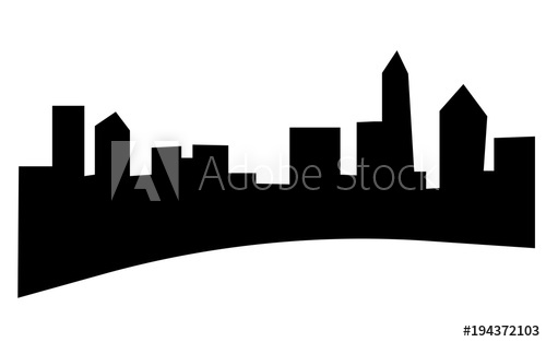 500x313 Charlotte Skyline Silhouette On White Background