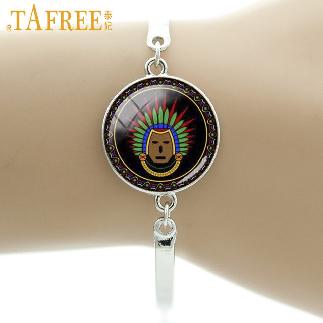 640x640 Tafree Mayan Calendar Aztec Calendar Charm Bracelet Fashion Glass