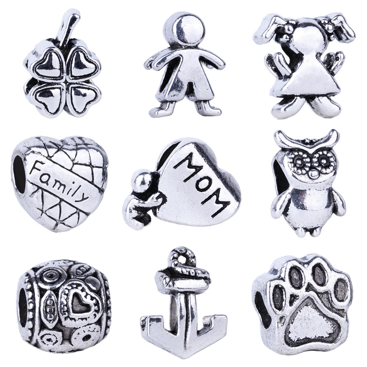 1200x1200 France Pandora Charms Necklace Vector