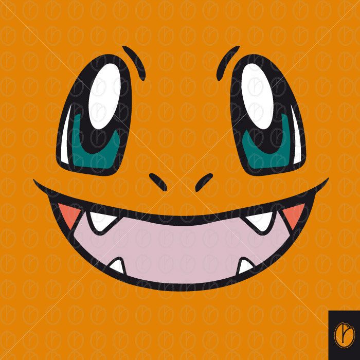 700x700 Charmander Cute Face Pokemon Cut Vector Fire