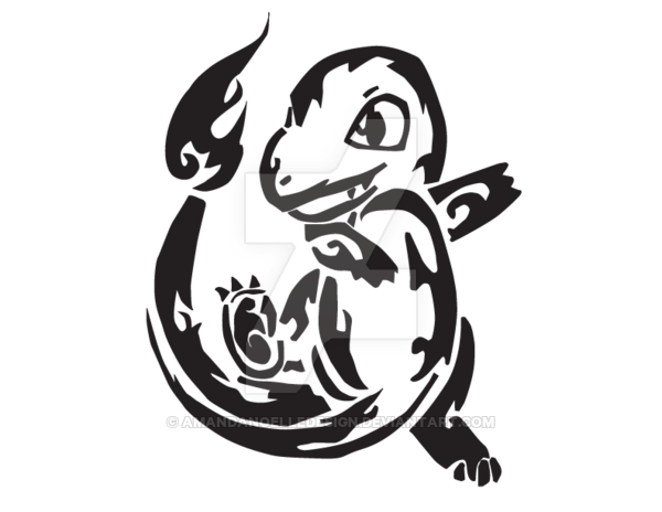 600x464 Tribal Charmander Vector