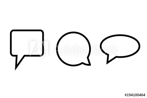500x334 Chat Icon, Dialog Symbol Flat Design Message Sign Chat Bubble