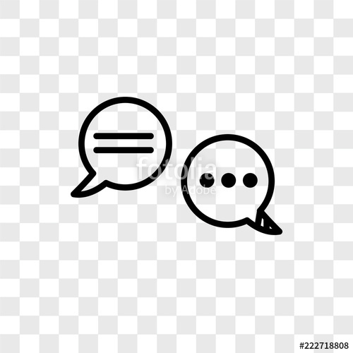 Chat Icons Isolated On Transparent Background Modern And Editable 500x500 Chat Icons Isolated On Transparent Background Modern And Editable