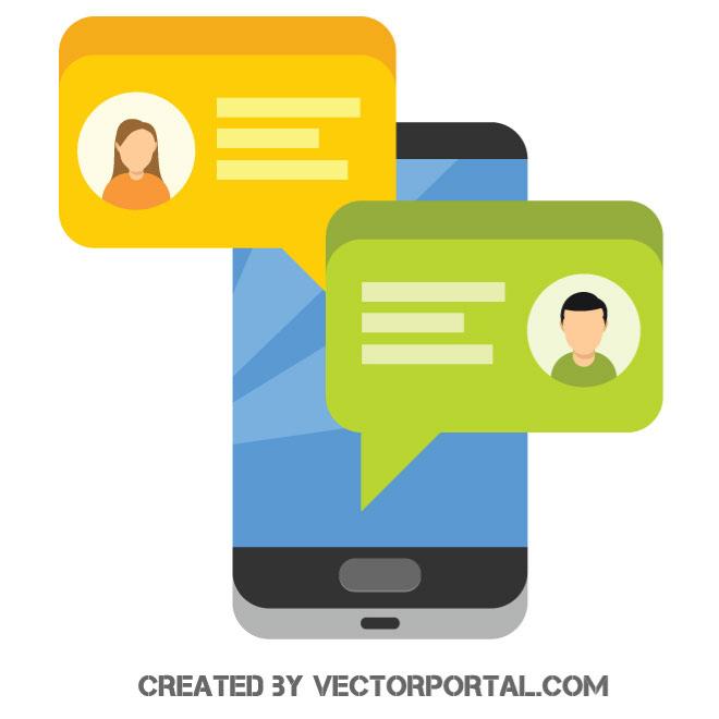 660x660 Chat App Vector Graphics