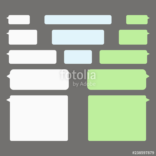 500x500 Message Bubbles Vector Icons For Chat Vector Imessage Bubbles