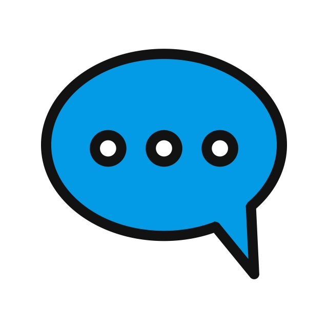 640x640 Chat Vector Icon, Chat, Notification, Conversation Png And Vector