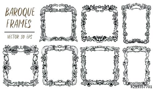 500x294 Baroque Frames Frame Vintage Vector Photo Cheap