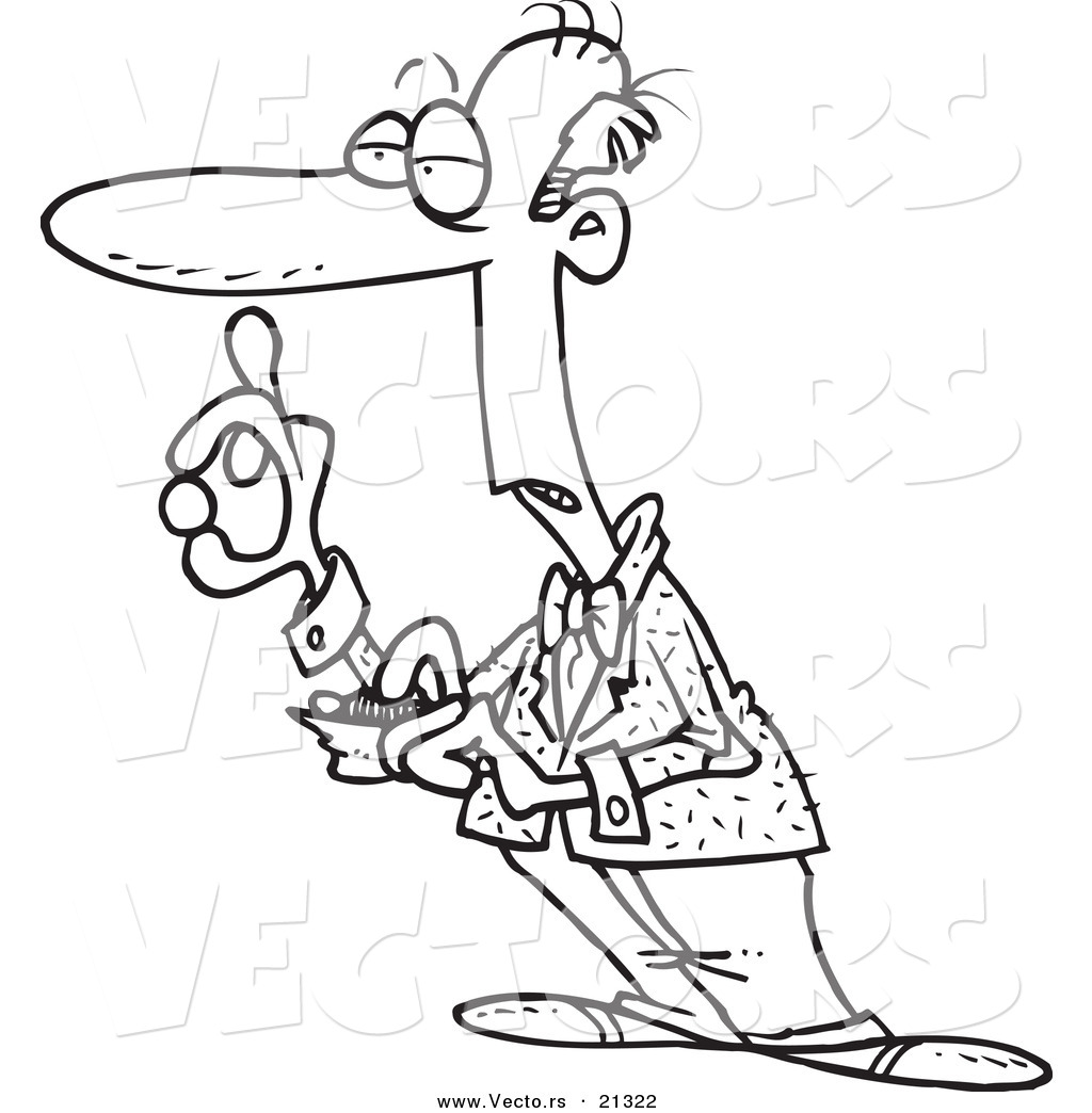 1024x1044 Vector Of A Cartoon Cheap Old Man