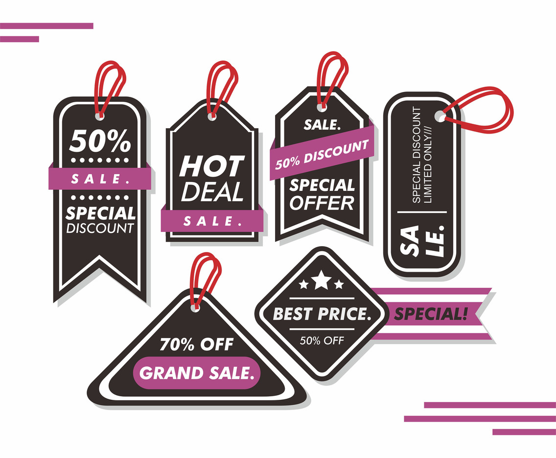 1136x936 Cheap Label Vector Set Vector Art Graphics