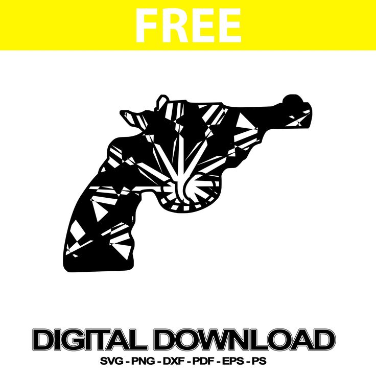 736x736 Vector Gun Revolver Gun Cheap Mandala Art Free