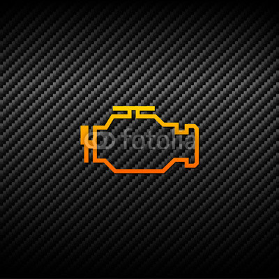 400x400 Vector Check Engine Icon On Carbon Background Buy Photos Ap