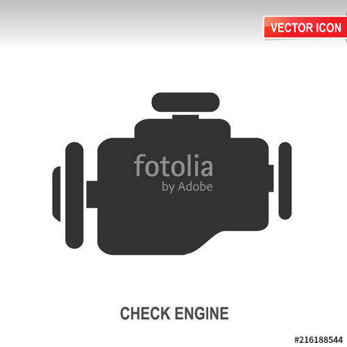 500x500 Check Engine Vector Icon Stock Image And Royalty Free Vector