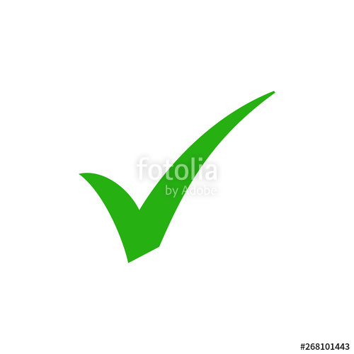 500x500 Check Mark Icon, Tick Icon Vector Illustration Stock Image