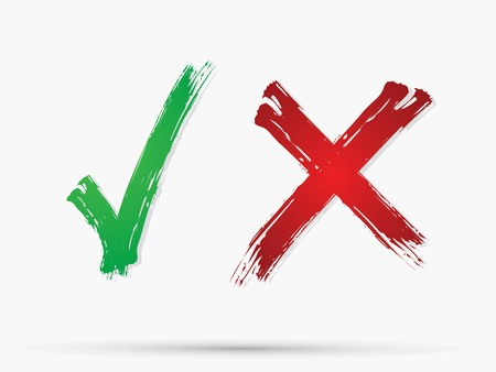 450x338 Check Mark X Yes No Icon Graphic Symbol Vector Royalty Free