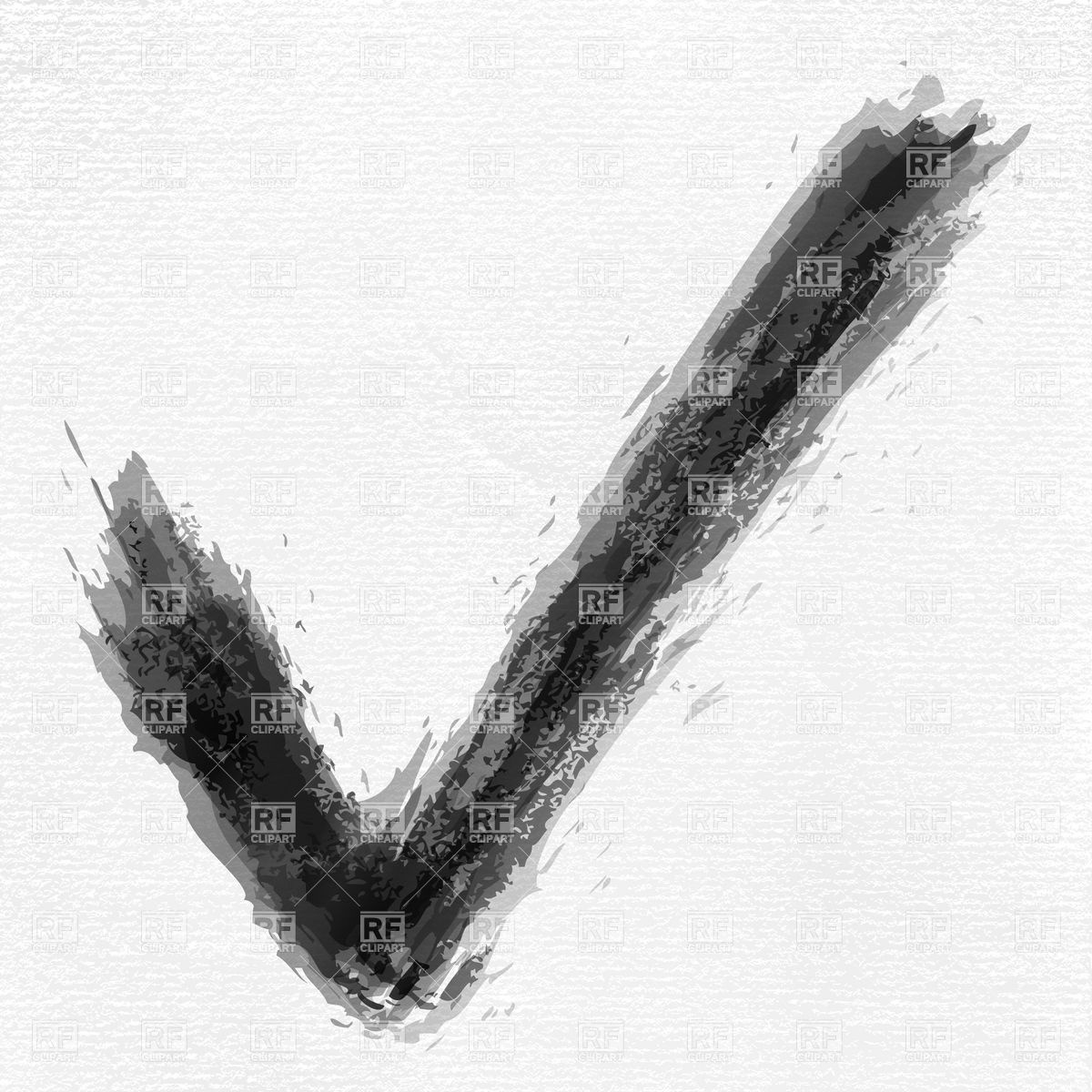 1200x1200 Sketchy Check Mark Symbol Vector Image Of Signs, Symbols, Maps