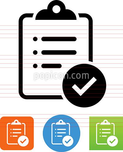 Clipboard With List And Check Mark Icon 400x496 Clipboard With List And Check Mark Icon