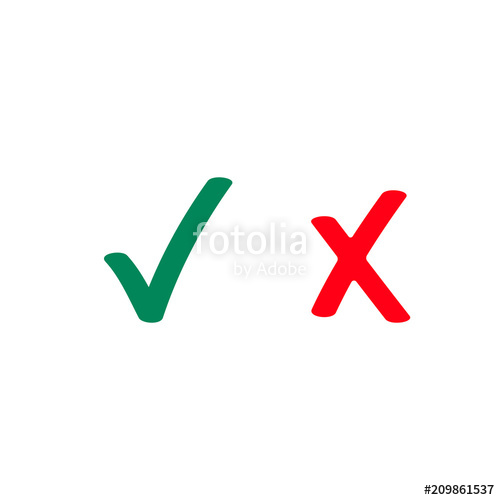 Green Tick And Red Checkmark Vector Icons Stock Image And Royalty 500x500 Green Tick And Red Checkmark Vector Icons Stock Image And Royalty