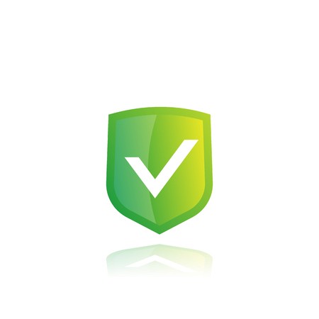 Shield With Check Mark Vector Icon, Green On White Royalty Free 450x450 Shield With Check Mark Vector Icon, Green On White Royalty Free