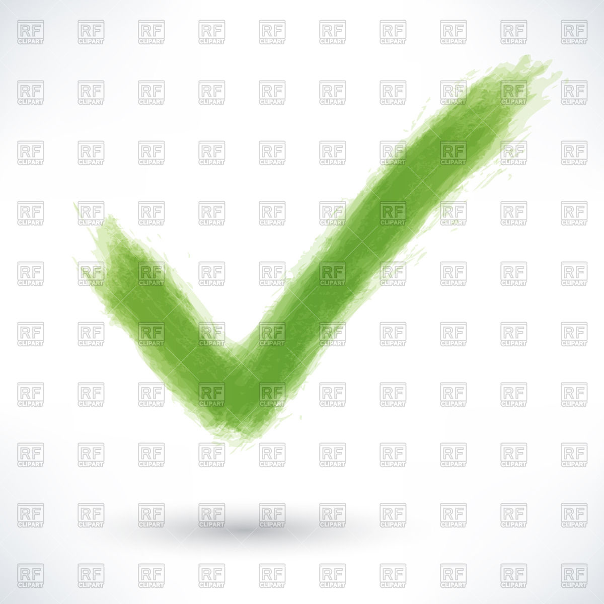 1200x1200 Sketchy Green Check Mark Vector Image Of Signs, Symbols, Maps