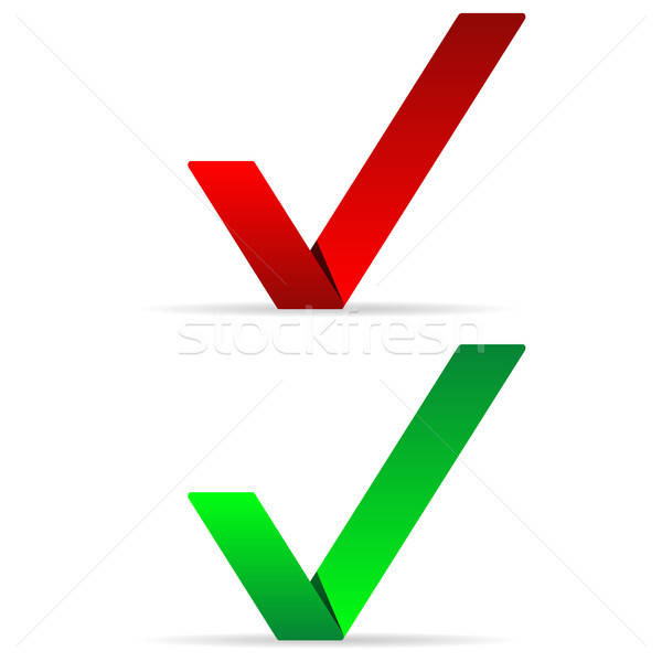 600x600 Green And Red Check Mark