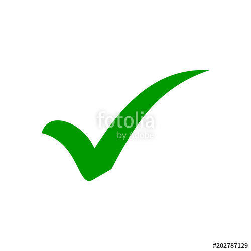 500x500 Check Mark Icon Check Icon Vector Check List Button Icon Stock
