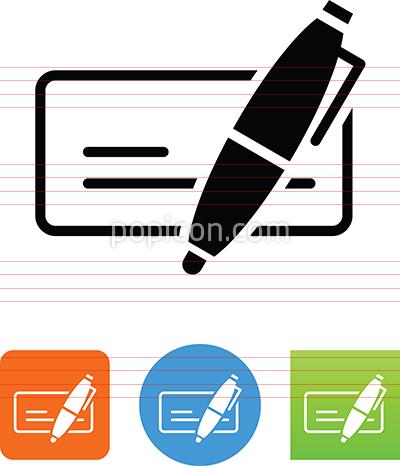 400x466 Vector Write A Check Icon