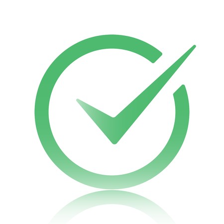 450x450 Green Tick Checkbox Vector Illustration Isolated On White