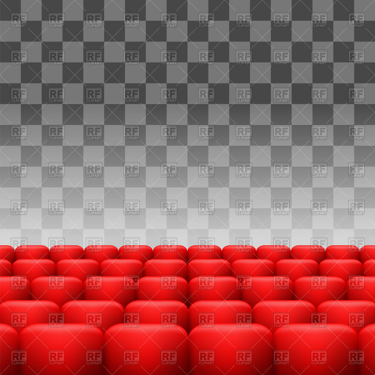 Luxury Red Seats Isolated On Checkered Background Vector Image 1200x1200 Luxury Red Seats Isolated On Checkered Background Vector Image