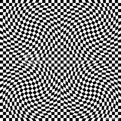 500x500 Abstract Vector Seamless Moire Pattern With Checkerboard