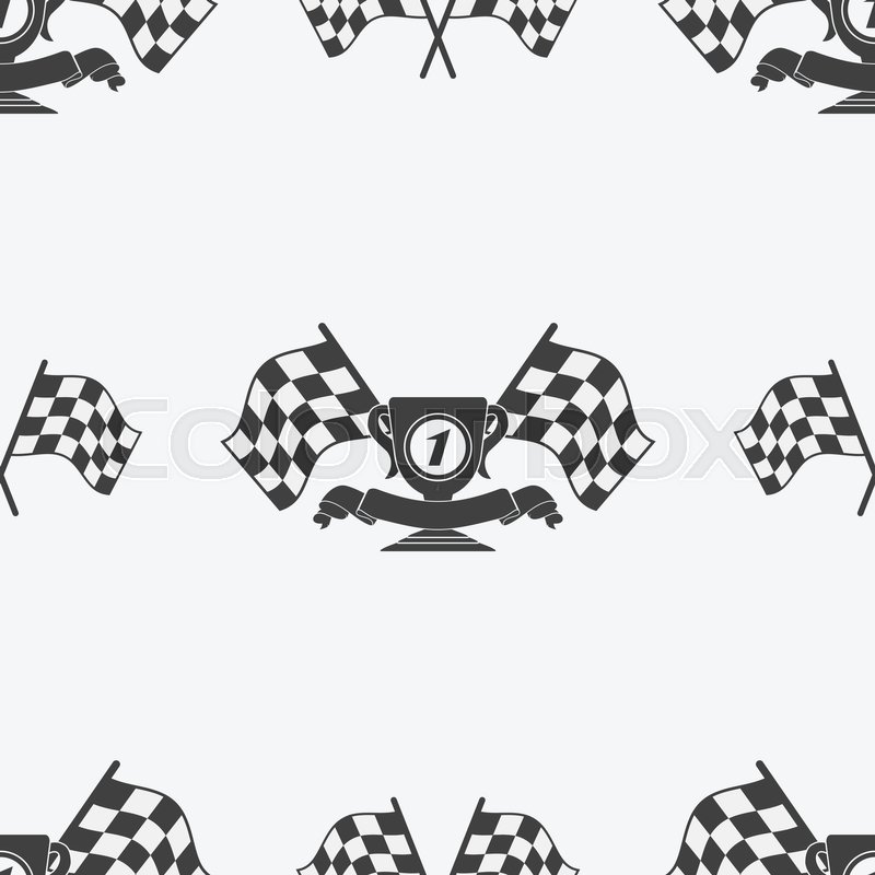 800x800 Checkered Flag Or Racing Flags Icon Stock Vector Colourbox