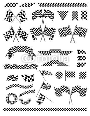309x400 Start Flag Vector Checkered Flag Vector Motorsport Art