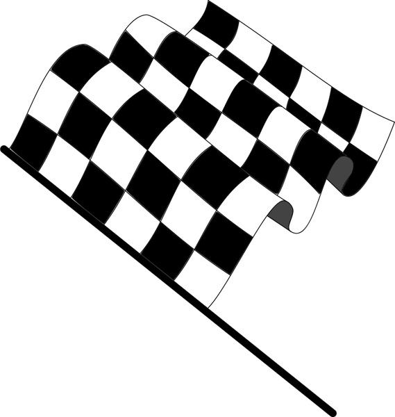 569x600 Wavy Checkered Flag Free Vector In Open Office Drawing