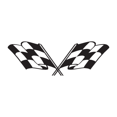 400x400 Checkered Flag Logo Vector Free