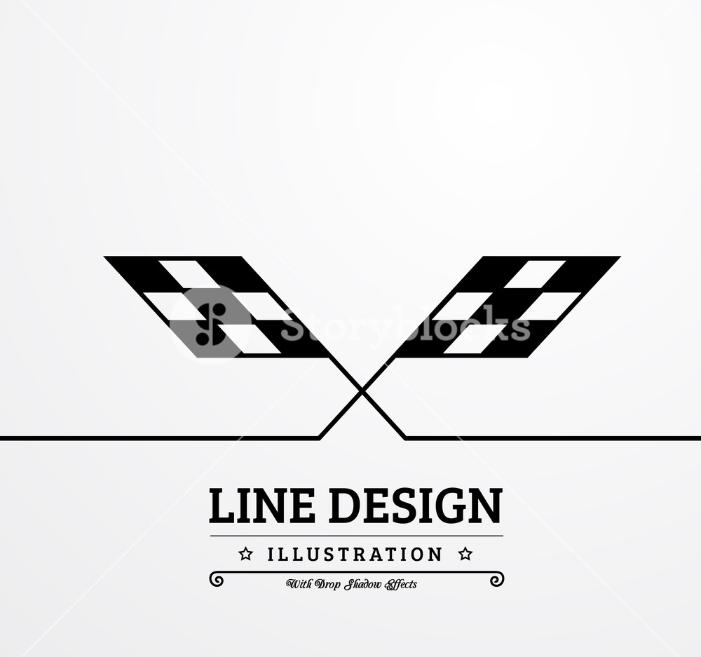 1000x937 Background Checkered Flag Vector Illustration Royalty Free Stock