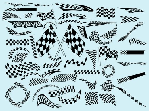518x388 Racing Flags Vector