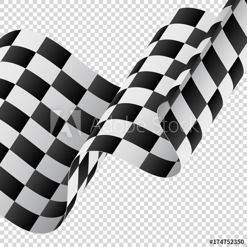 500x500 Waving Checkered Flag On Transparent Background Racing Flag