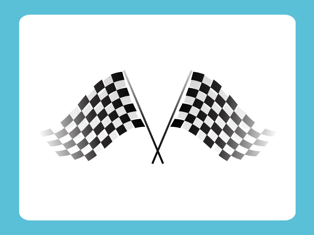 1024x765 Checkered Flag Vector