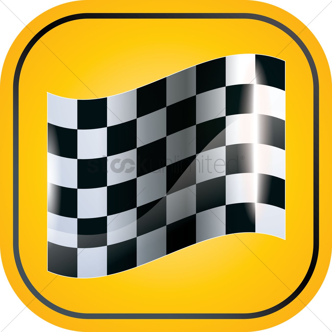 1300x1300 Free Checkered Flag Vector Image