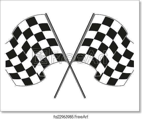 560x470 Free Art Print Of Checkered Flag Racing Checkered Flag Racing