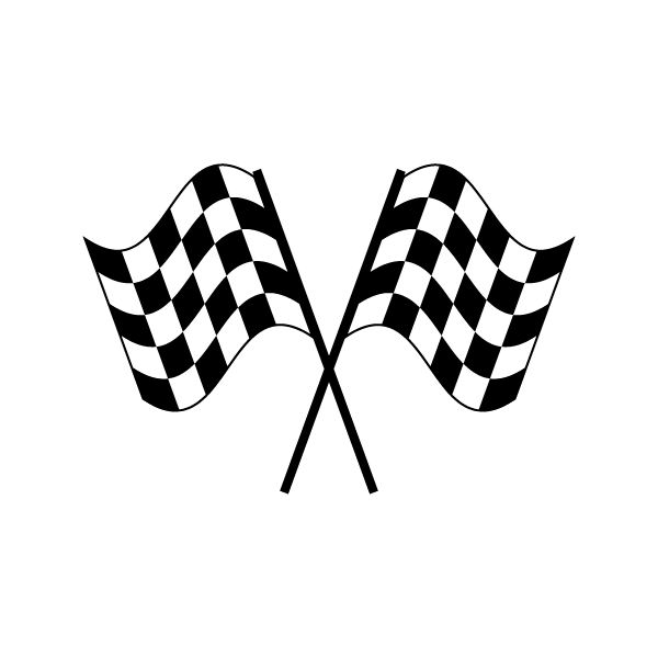 600x600 Checkered Flag Clip Art