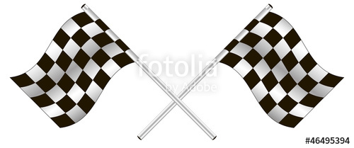 500x209 Checkered Flag Vector Stock Image And Royalty Free Vector