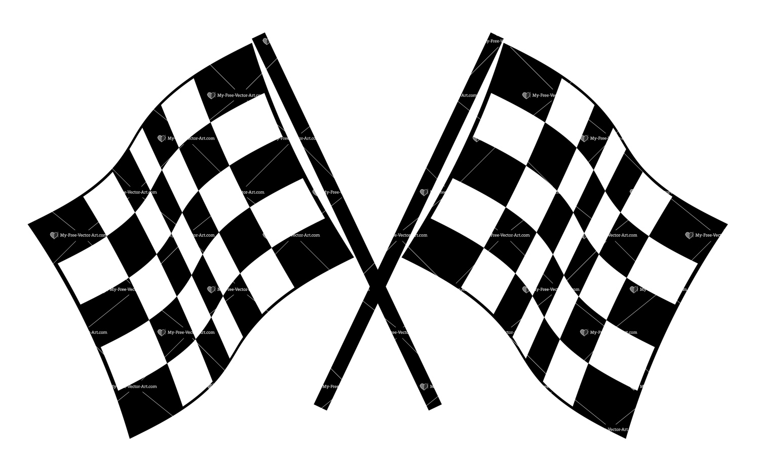 1500x931 Free Download Checkered Flags Vector Illustrations Of Checkered
