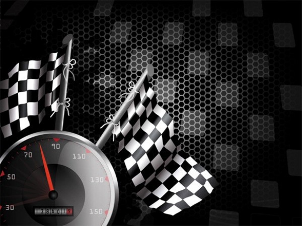 600x450 Checkered Flag Racing Vector Background