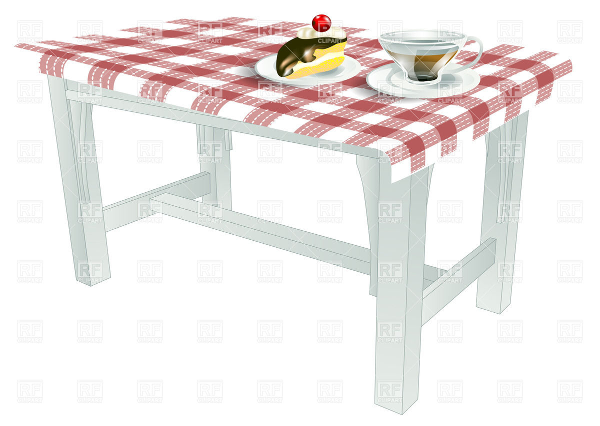 1200x853 Piece Of Cake And Tea On The Table Covered With Checkered