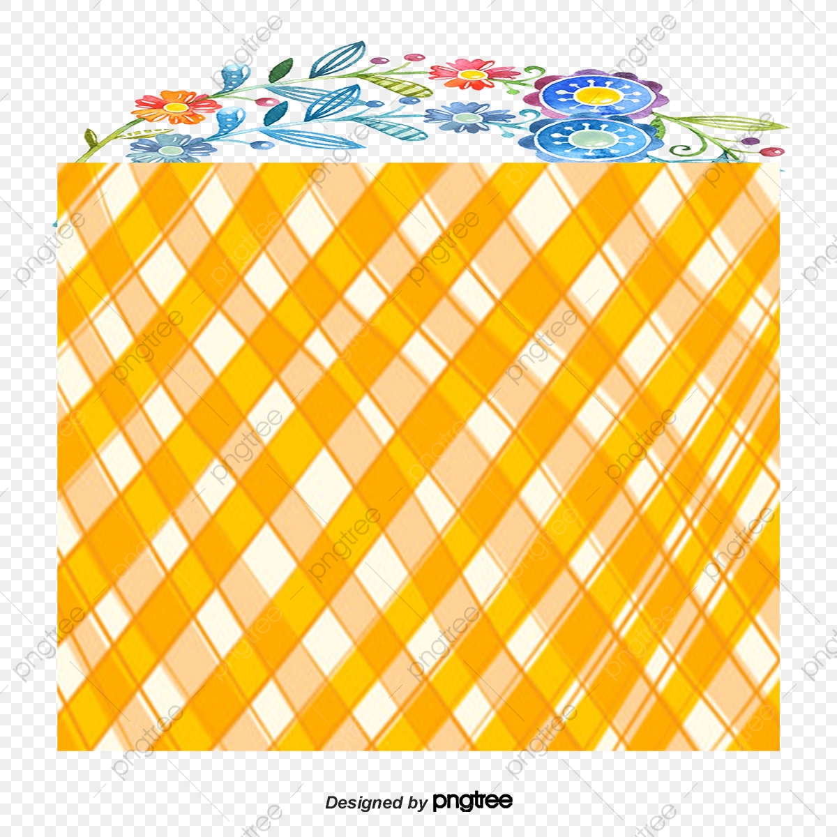 1200x1200 Vector Painted Checkered Tablecloths, Vector, Hand Painted, Plaid