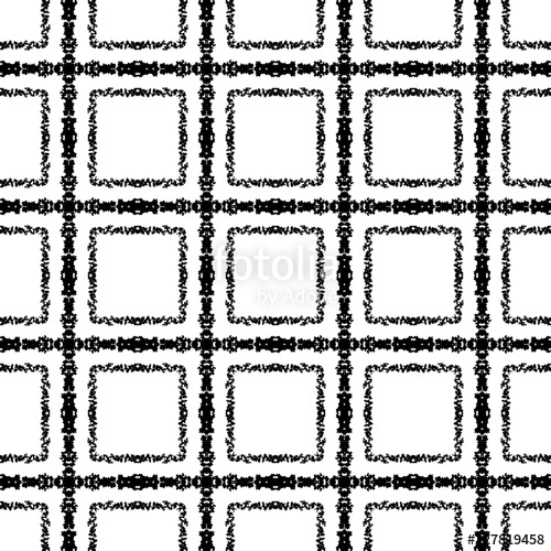 500x500 Checkered Seamless Pattern Vector Black And White Grunge