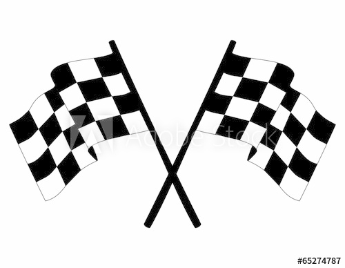 500x388 Checkered Vector Race Flags