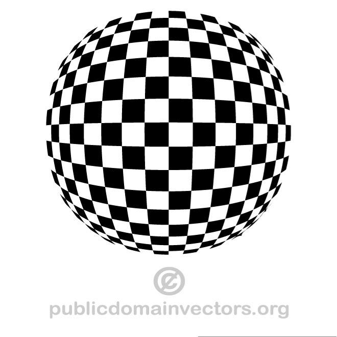 660x660 Spherical Checkered Vector Shape
