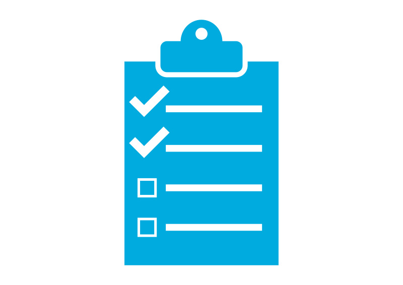 800x566 Flat Single Color Checklist Vector Icon